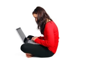 woman on laptop