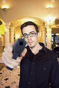 man with gun