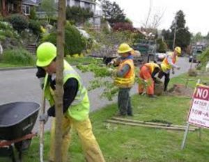 creww men out doing the work